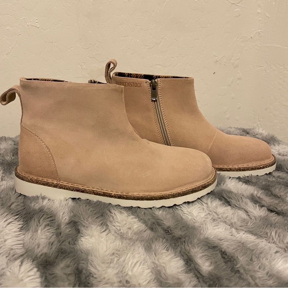 Birkenstock Melrose Slip On Leather Suede Boots